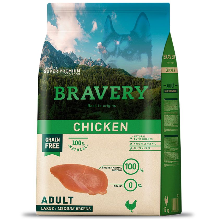 Bravery pollo 12kg